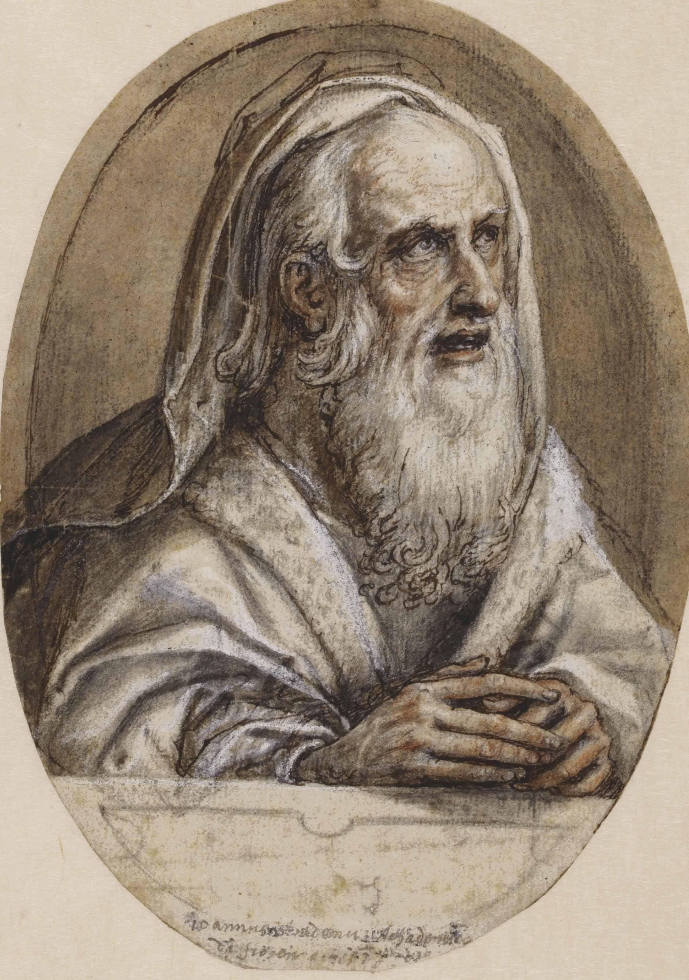 Jan van der Straet - Head Of An Apostle