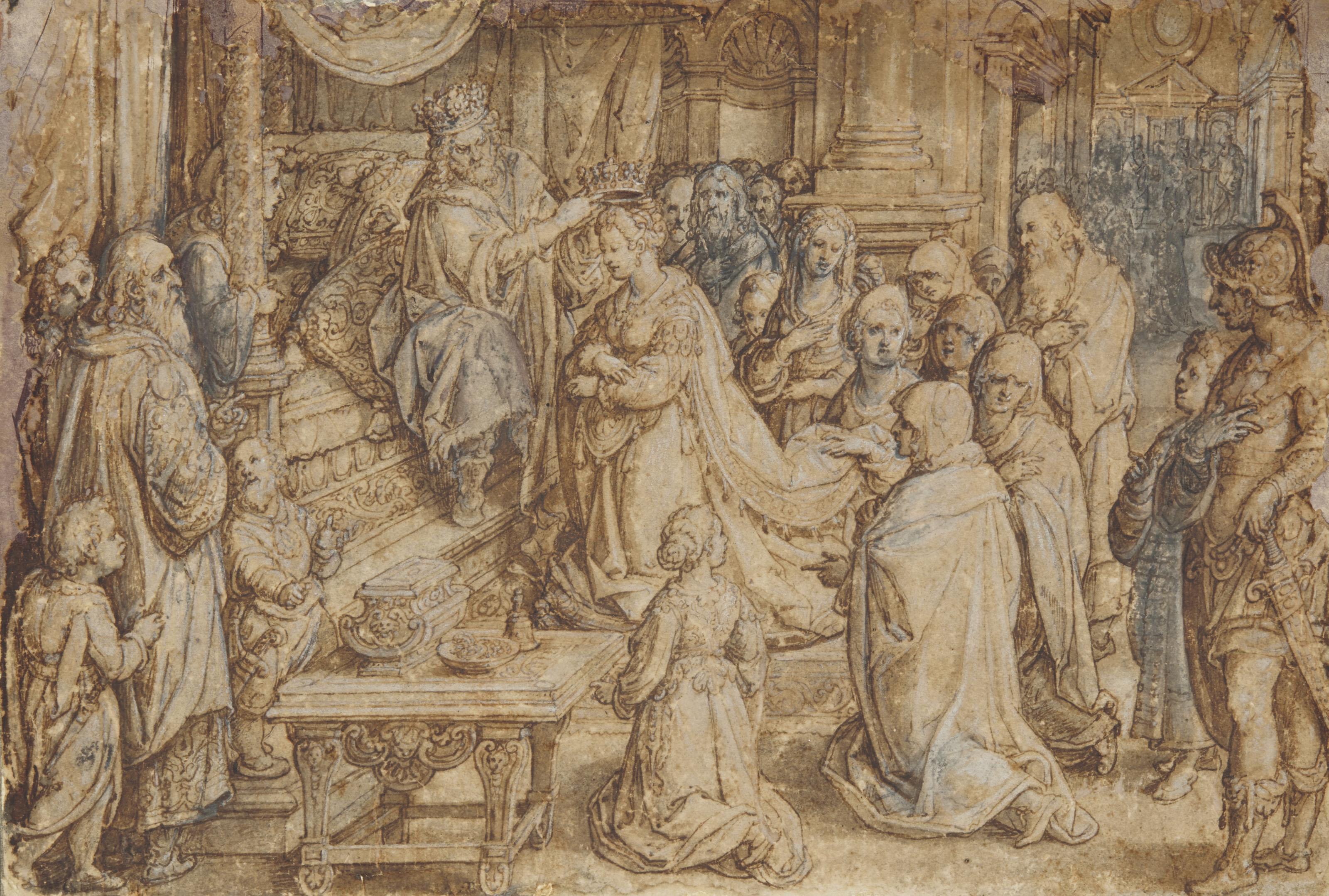 Jan Van Der Straet - Salomon Couronant La Reine De Saba