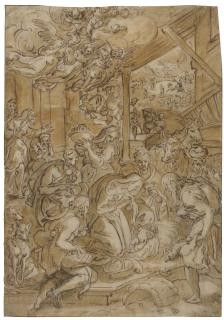 Jan Van Der Straet - The Adoration Of The Shepherds