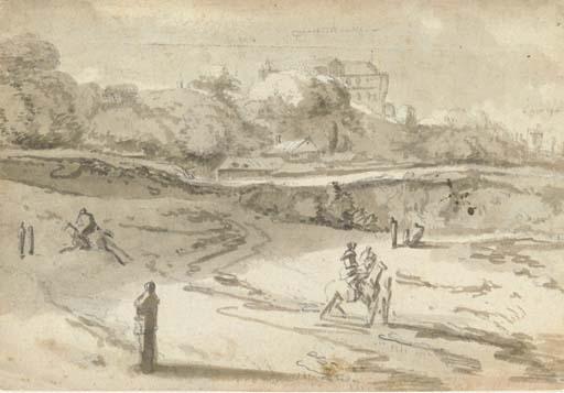 Jan van der Vaart - View of Millbank, London, with Westminster Abbey and Lambeth Palace in the distance