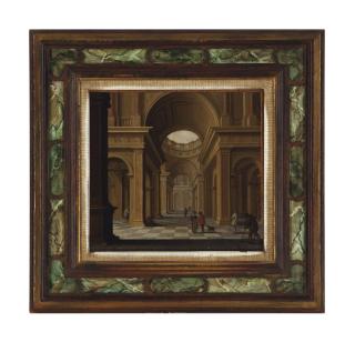 Jan van Der Vucht - A capriccio of a church interior