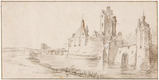 Jan van Goyen - Schloss am Wasser.