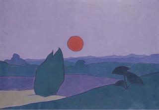 Jan van Herwijnen - Landscape at Sunset