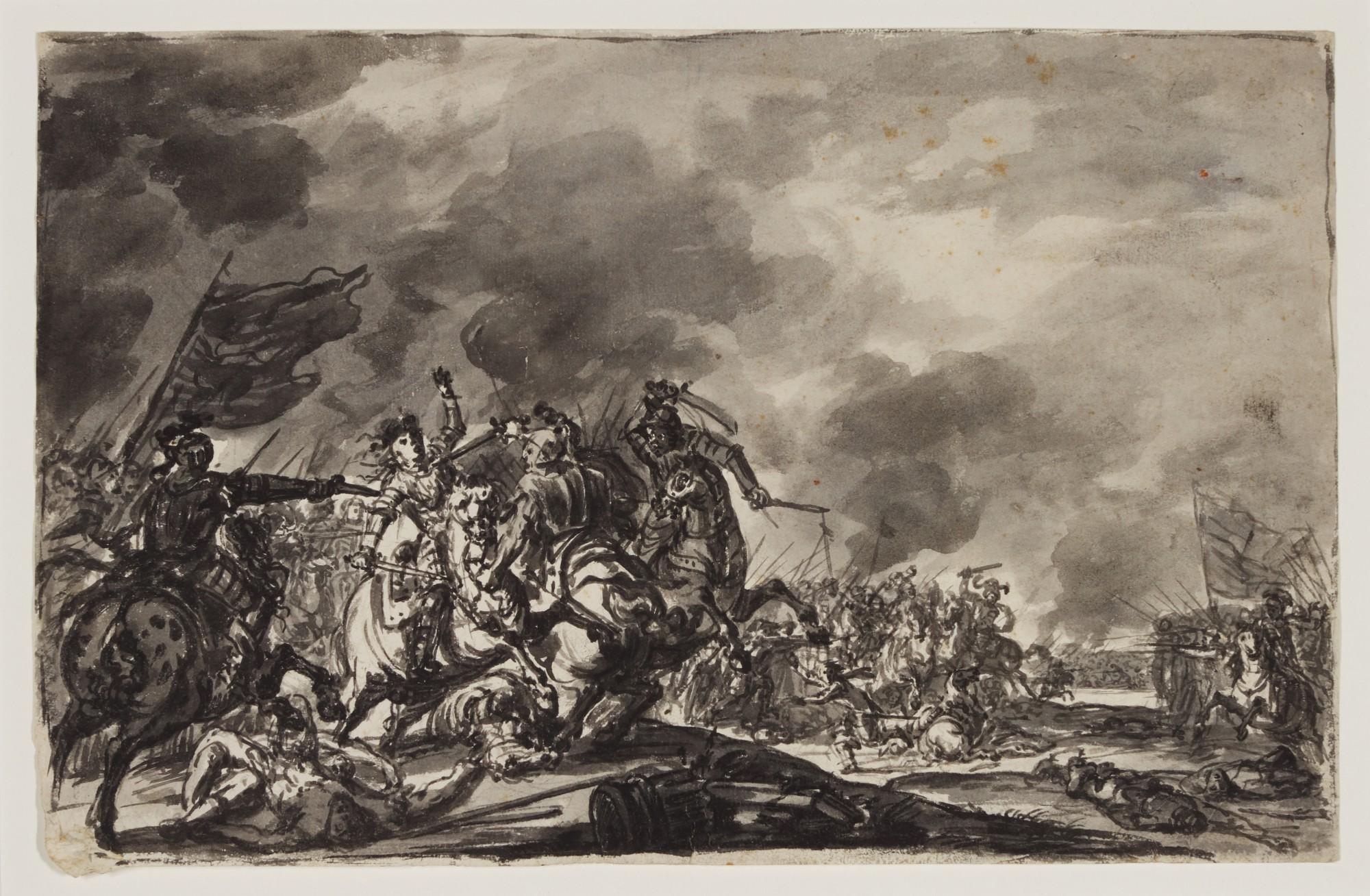 Jan Van Huchtenburg - A Battle Scene