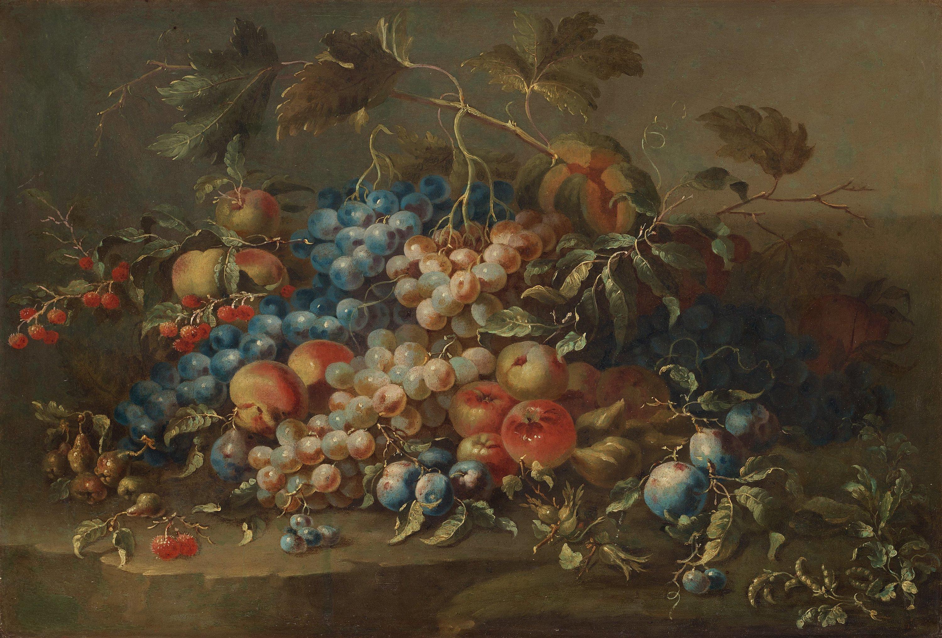 Jan van Kessel I - Still life with fruits