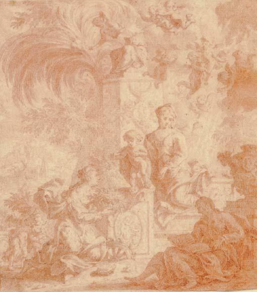 Jan van Orley - The Mystic Marriage of Saint Catherine