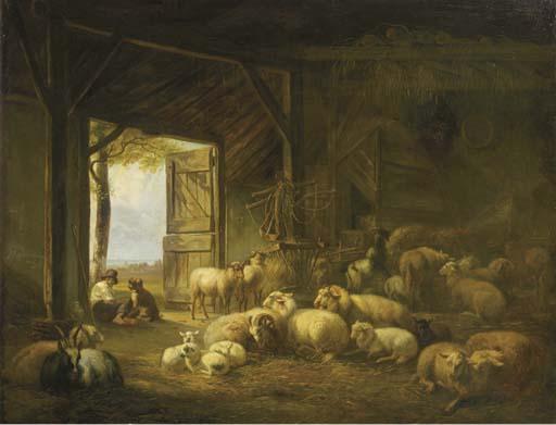 Jan Van Ravenswaay - At rest in a barn