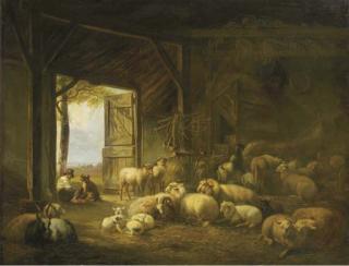 Jan Van Ravenswaay - At rest in a barn