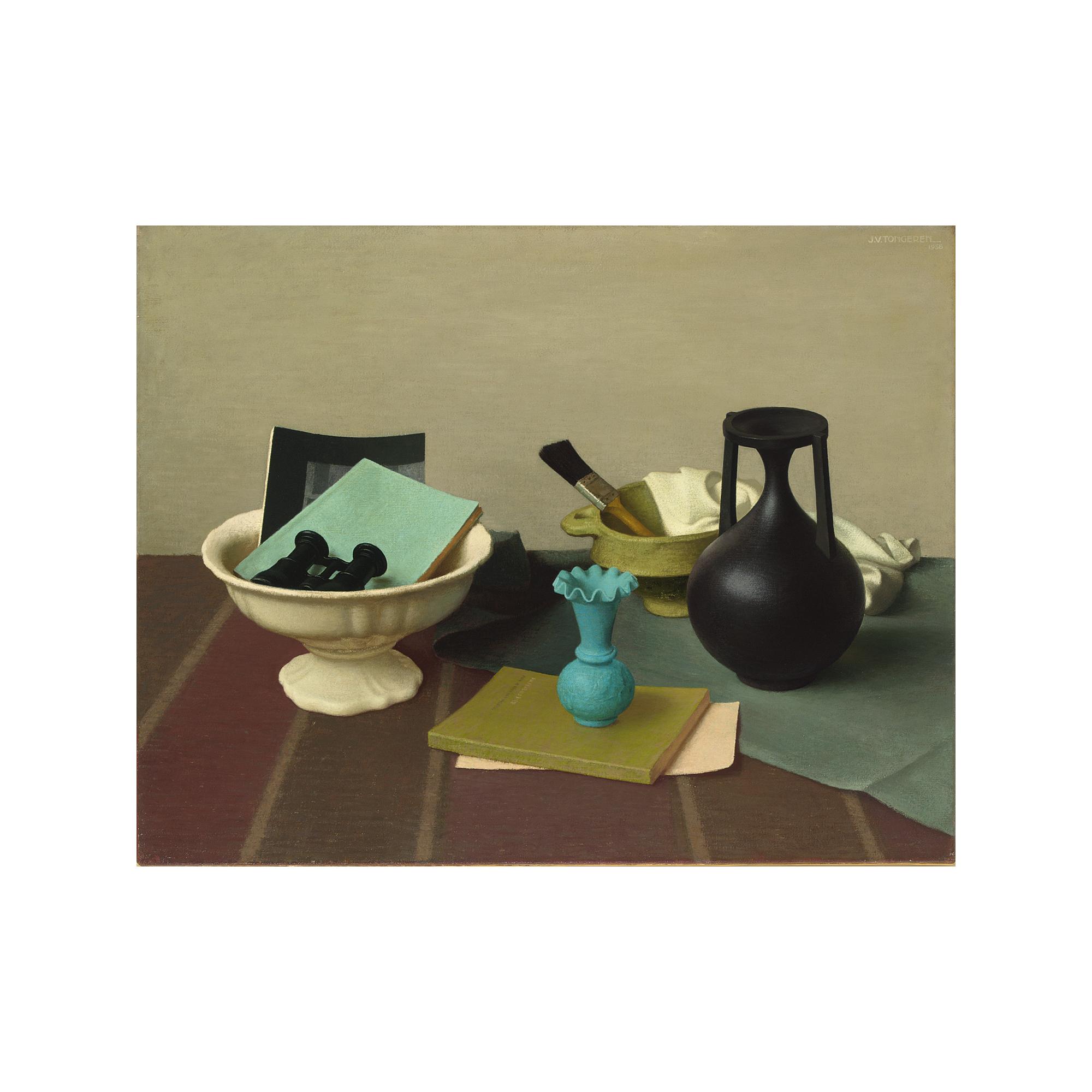 Jan van Tongeren - Stilleven Met Blauwen En Zwarten