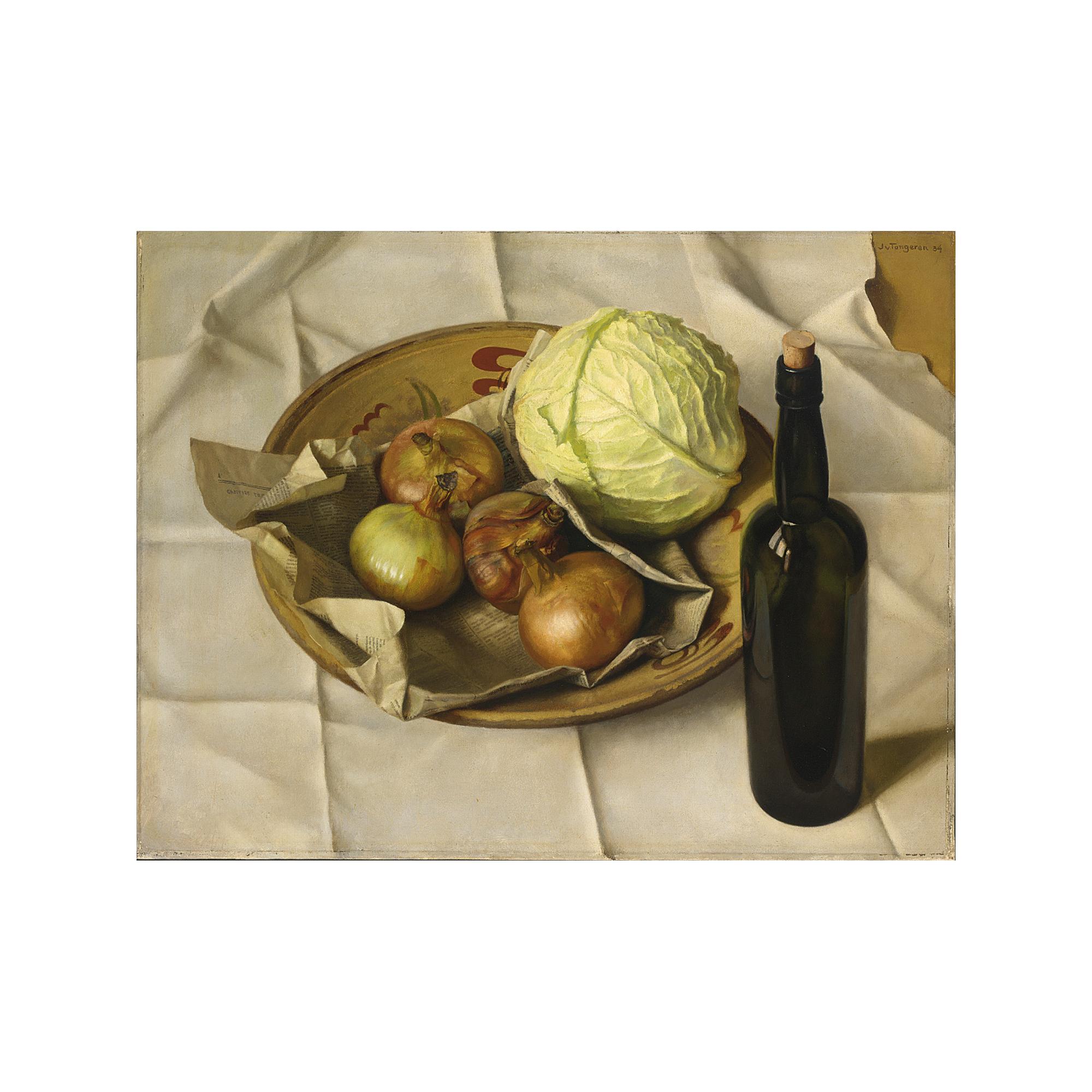 Jan van Tongeren - Stilleven Met Groene Kool