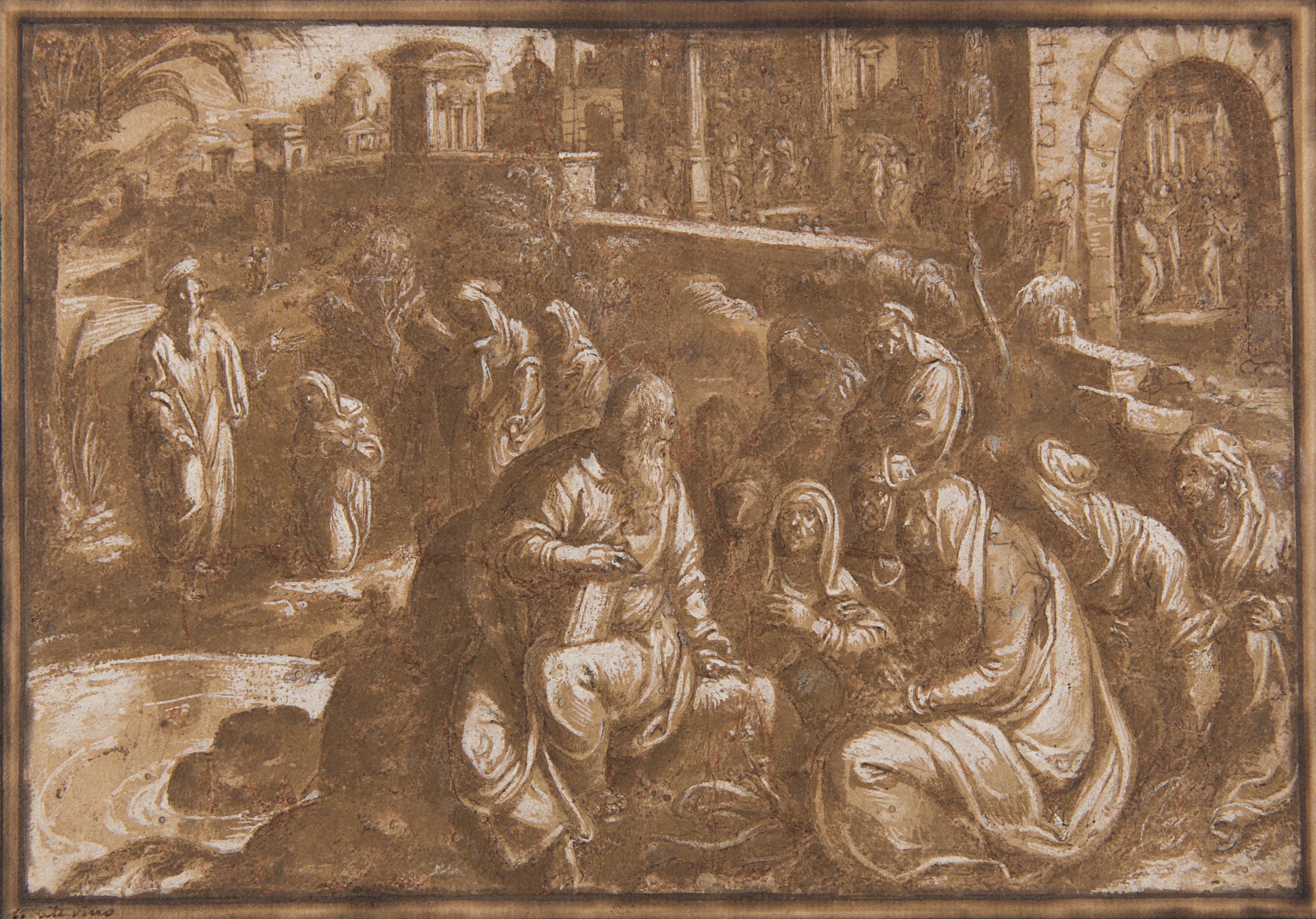 Jan Var Der Straet - Biblical scene