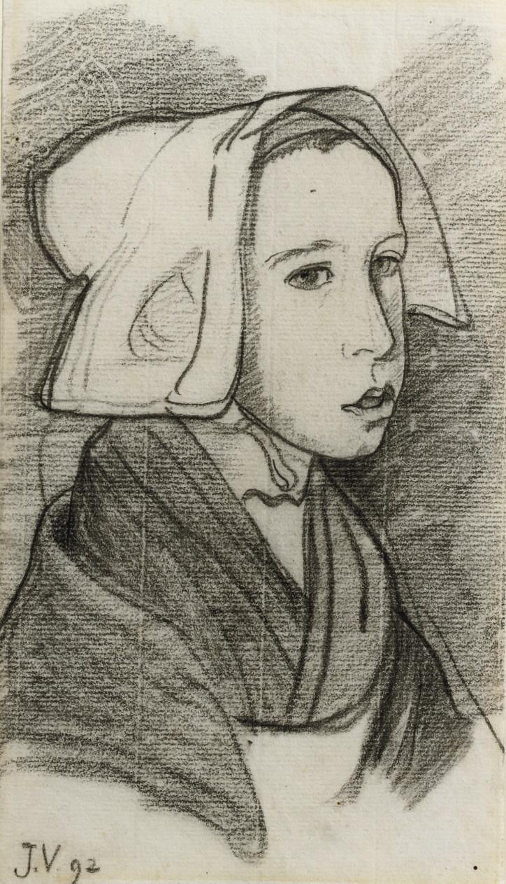 Jan Verkade - Jeune Bretonne - Young girl from Brittany