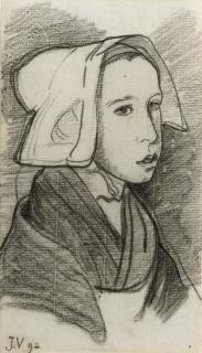 Jan Verkade - Jeune Bretonne - Young girl from Brittany