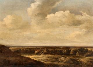 Jan Vermeer d.Ä. - Weite Dünenlandschaft mit Bauern