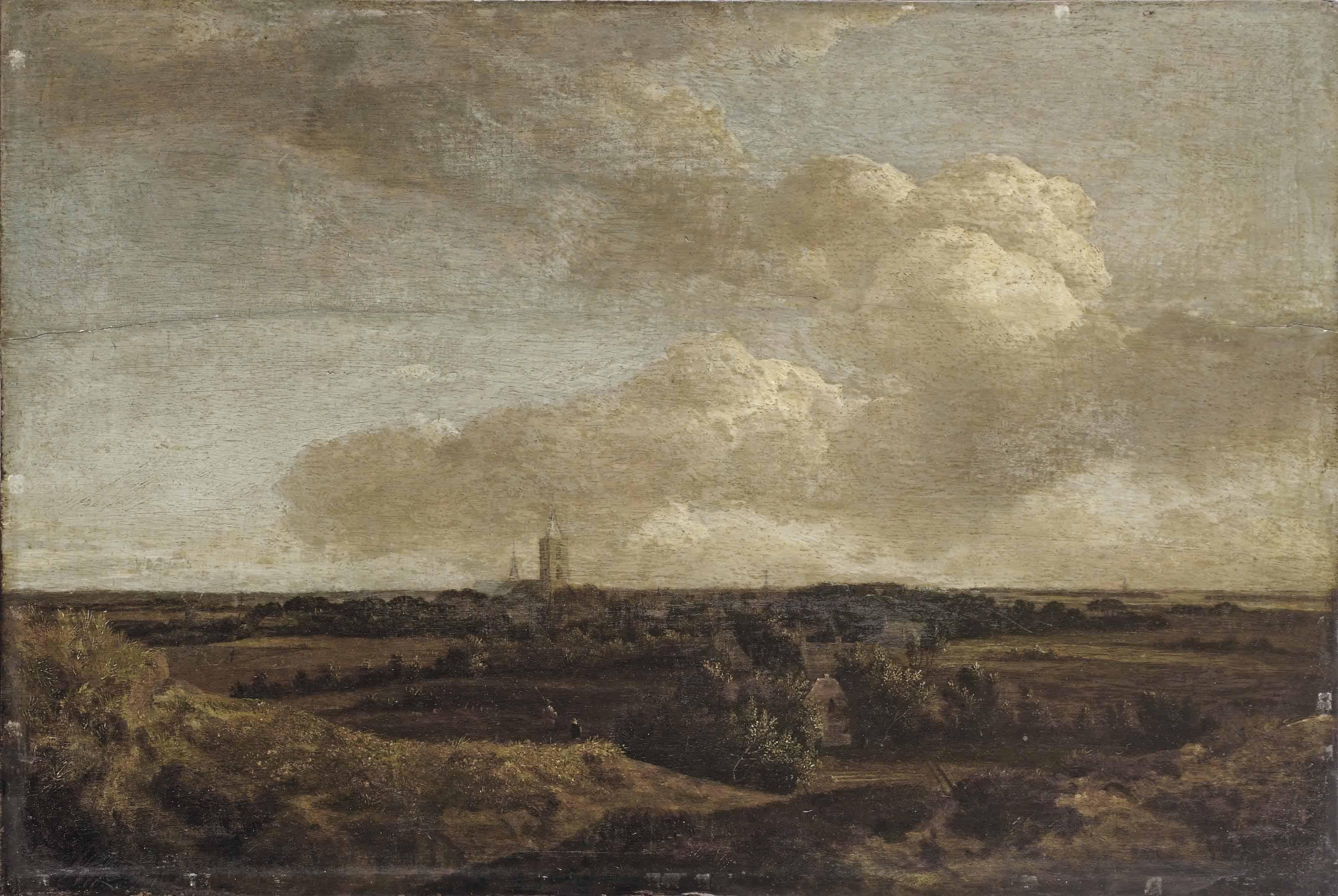 Jan Vermeer van Haarlem I - A panoramic view of Noordwijk