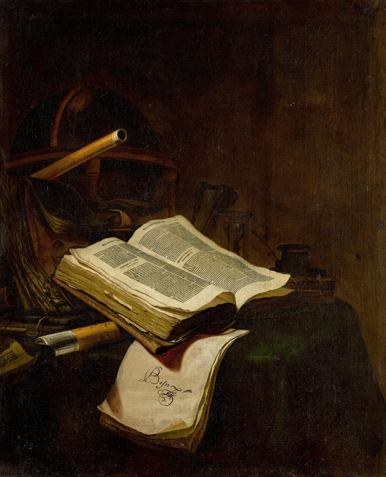 Jan Vermeulen - Still Life With An Open Book