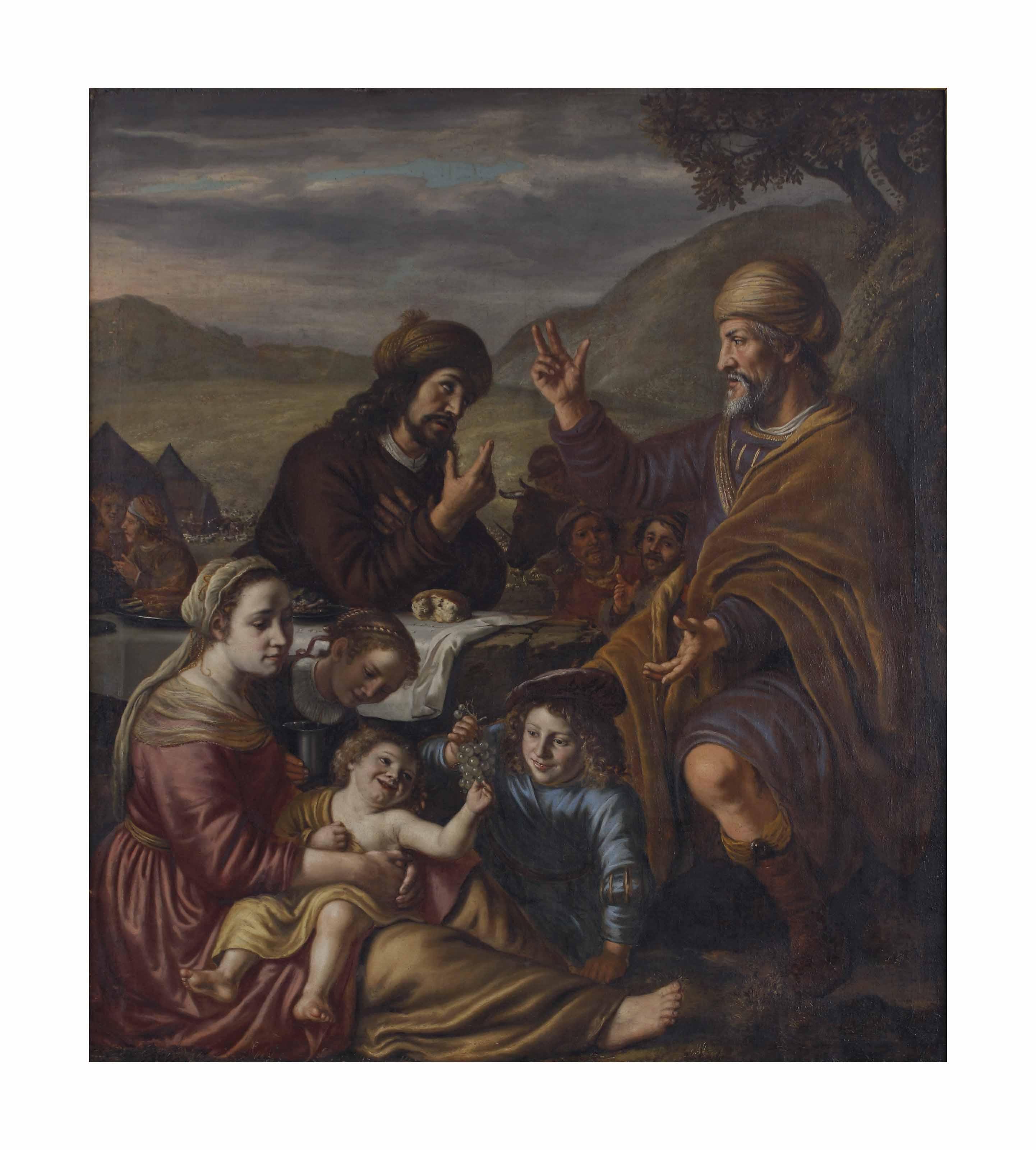 Jan Victors - Laban reconciled with Jacob