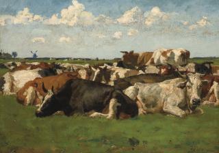 Jan Voerman Sen. - Koppe en koeien: amongst the cattle