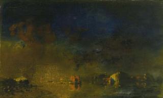 Jan Voerman Sen. - Tjalken op de IJssel bij Hattem