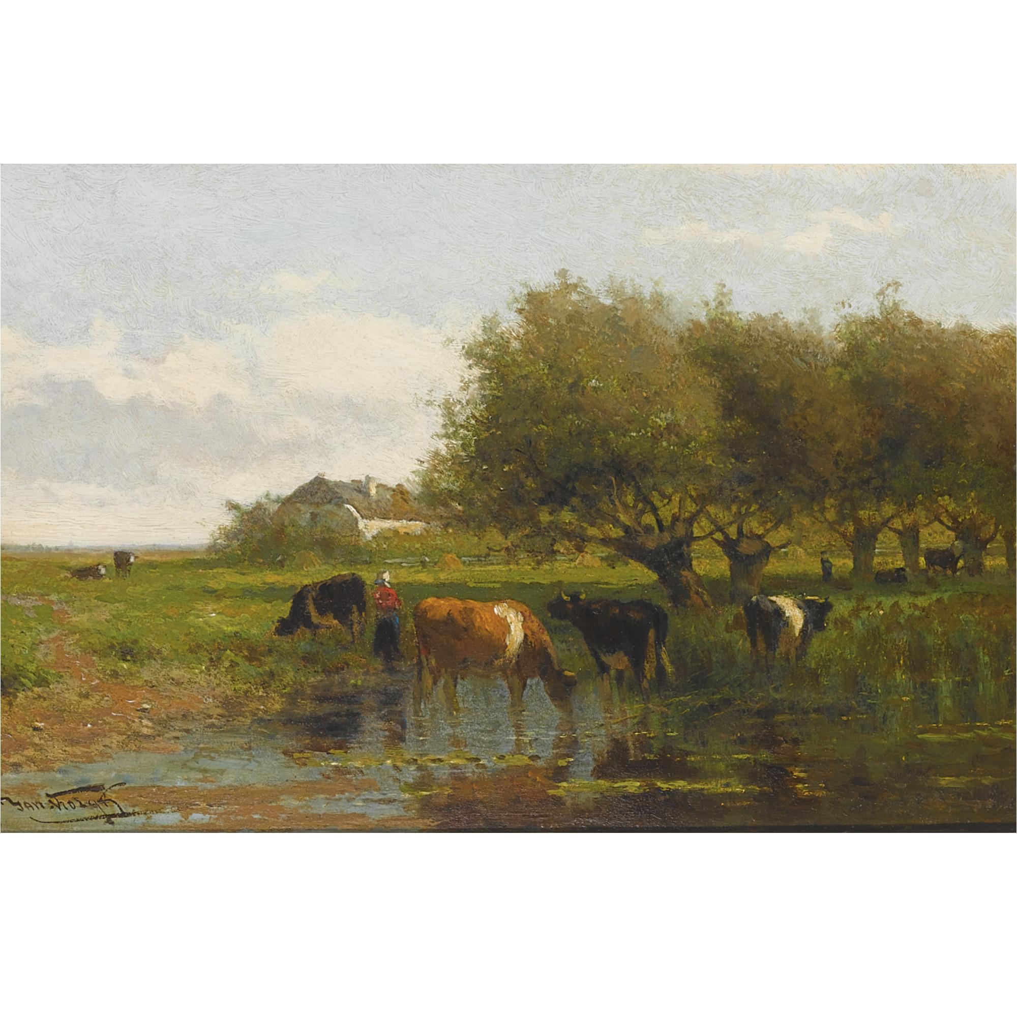Jan Vrolijk - Cows In A Meadow