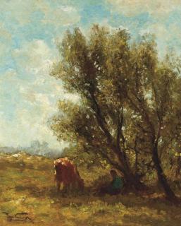 Jan Vrolijk - In de schaduw: resting under a tree