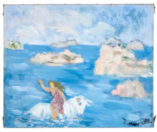 Jan Wacław Zawadowski - The Abduction of Europa unframed.