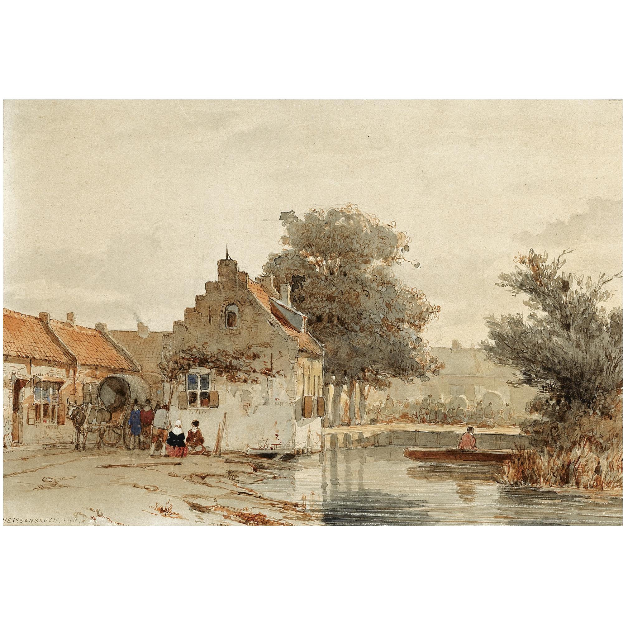 Jan Weissenbruch - Dutch Market Day In Boxtel