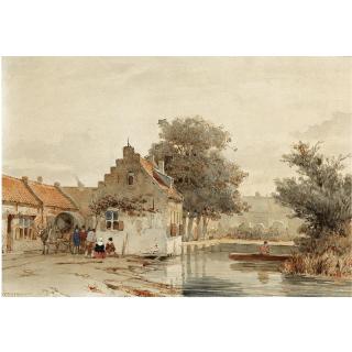 Jan Weissenbruch - Dutch Market Day In Boxtel