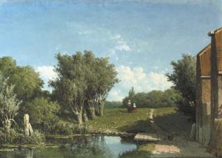 Jan Weissenbruch - Paysage boisé