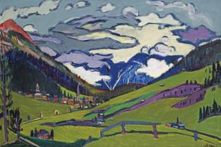 Jan Wiegers - Gezicht op Davos