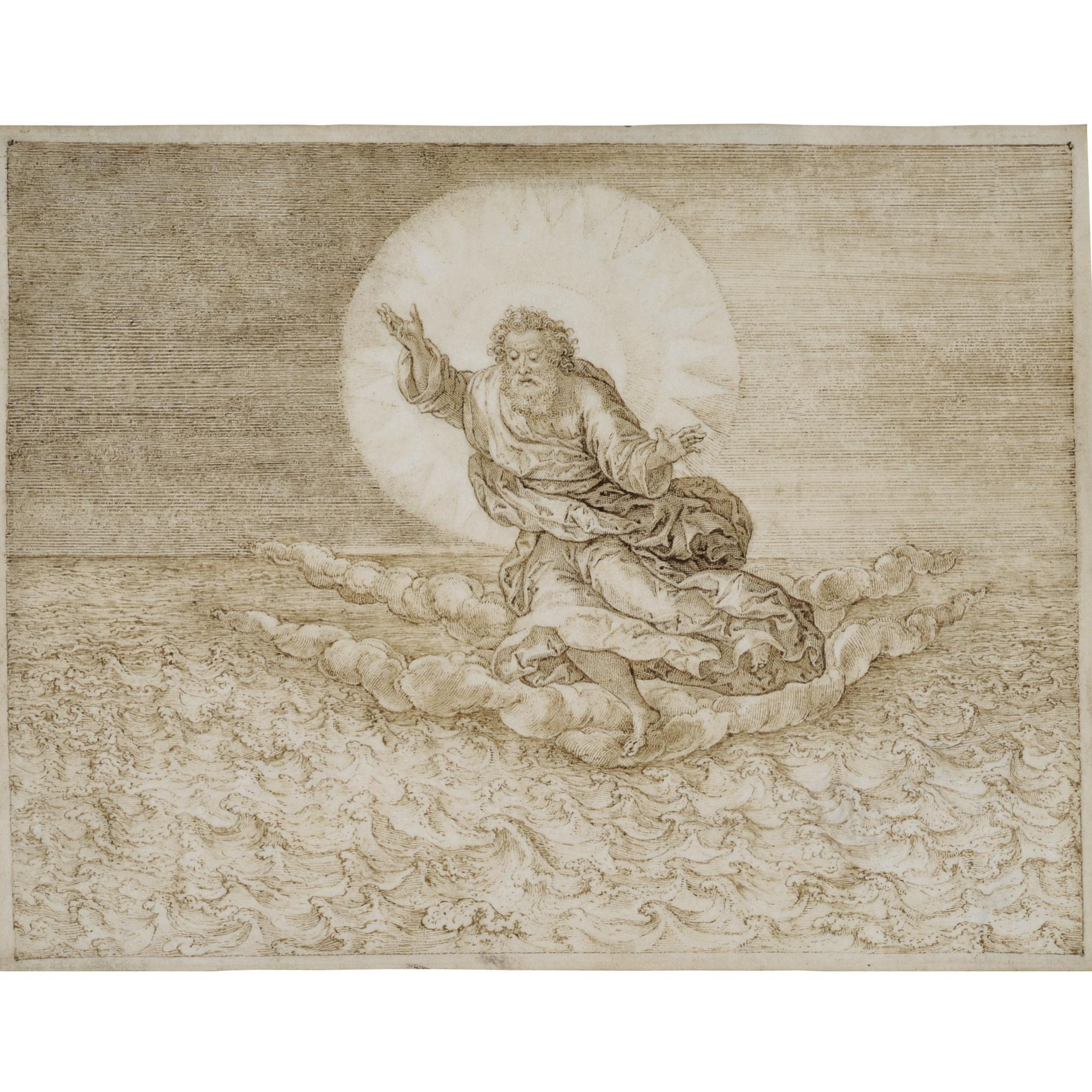 Jan Wierix - The Spirit Of God Soaring Over The Waters