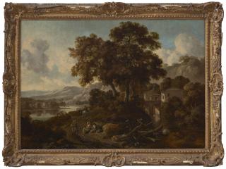 Jan Wijnants - An Italianate Wooded Landscape With A River