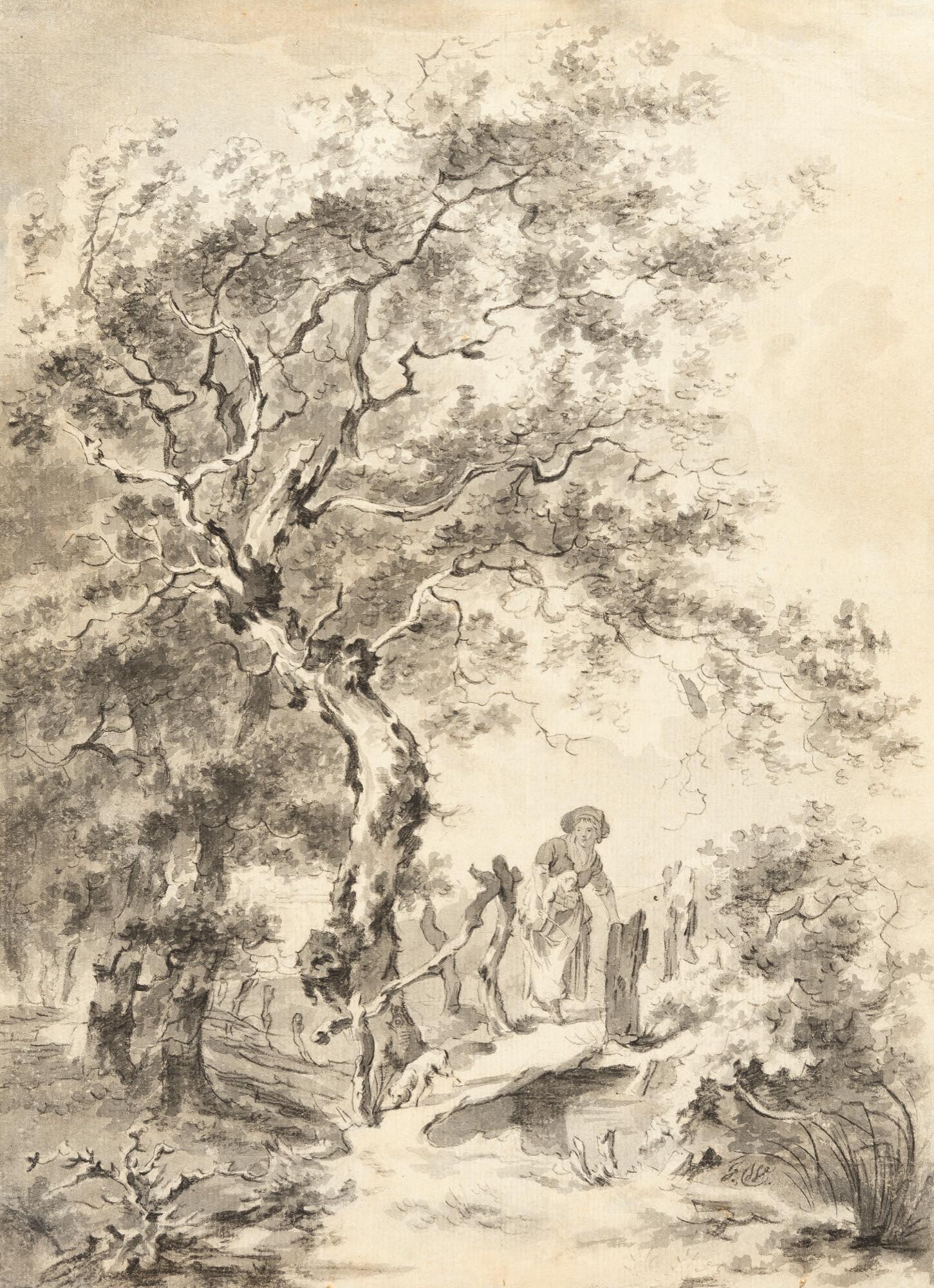 Jan Wijnants - Junge Magd am Flusslauf