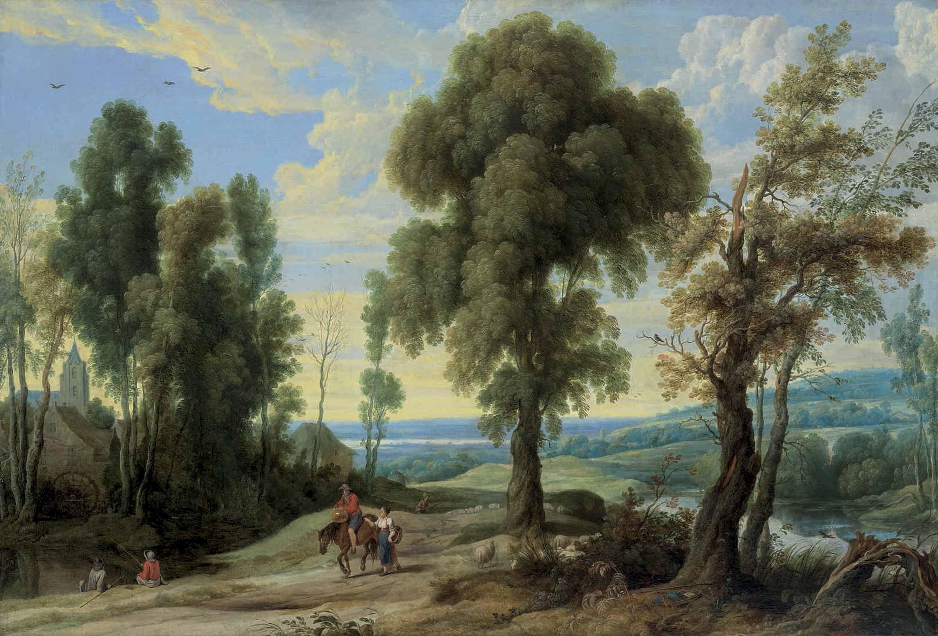 Jan Wildens - A wooded landscape