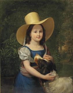 Jan Willem Pieneman - Portrait of the artist\'s daughter Frederica Wilhelmina Margaretha Elisabeth Pieneman (1817-1835)