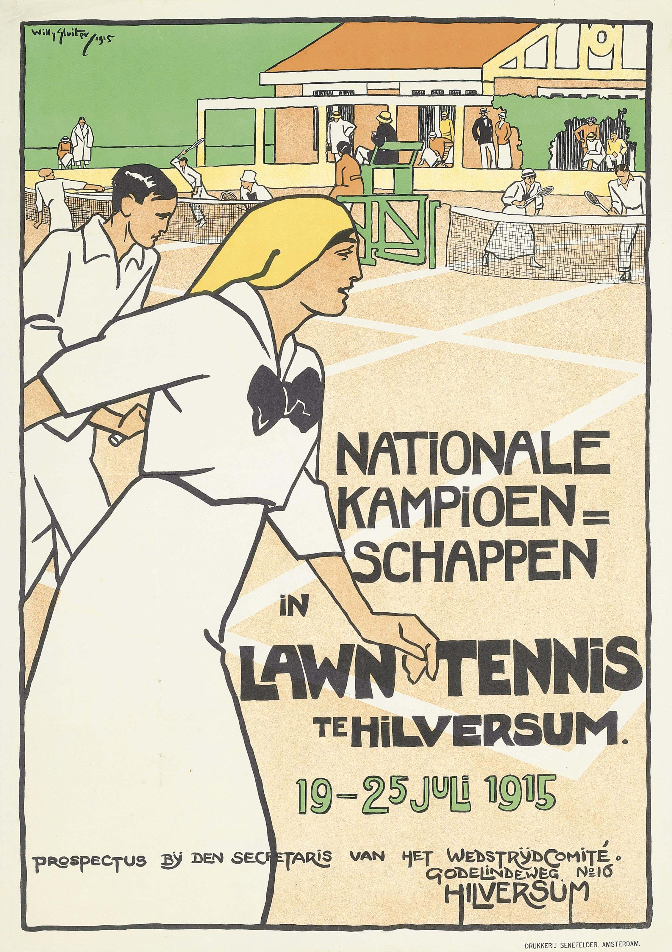 Jan Willem Sluiter - Lawn Tennis, Hilversum