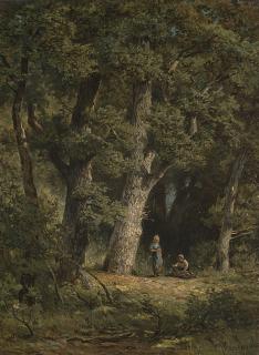 Jan Willem Van Borselen - Raccolta della legna nel bosco