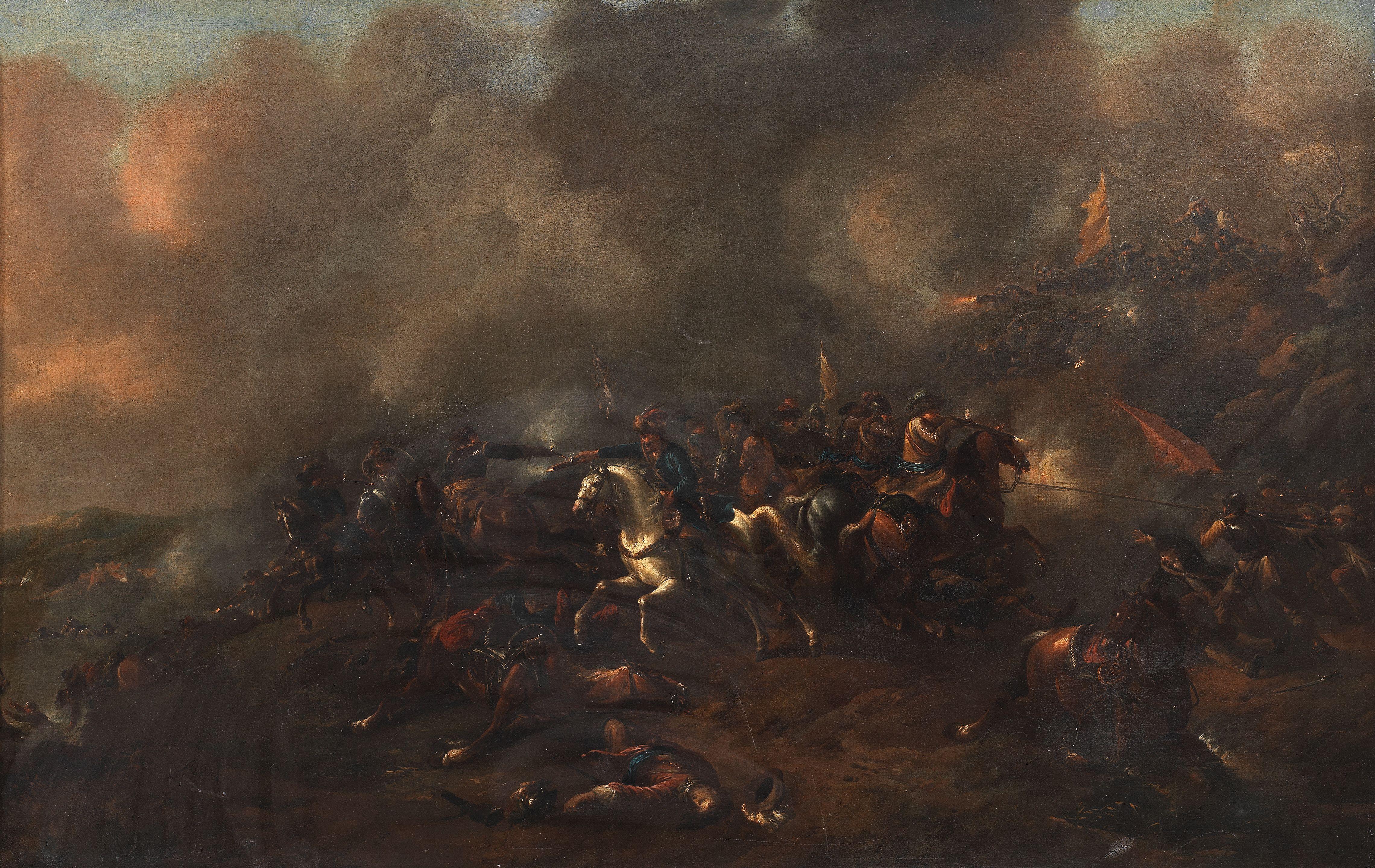 Jan Wyck - A battle between the Turks and Christians