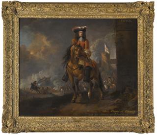Jan Wyck - Equestrian Portrait Of William Iii (1650-1702), When Prince Of Orange, A Battle Beyond