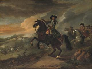 Jan Wyck - William III leading his troops at the Battle of Namur