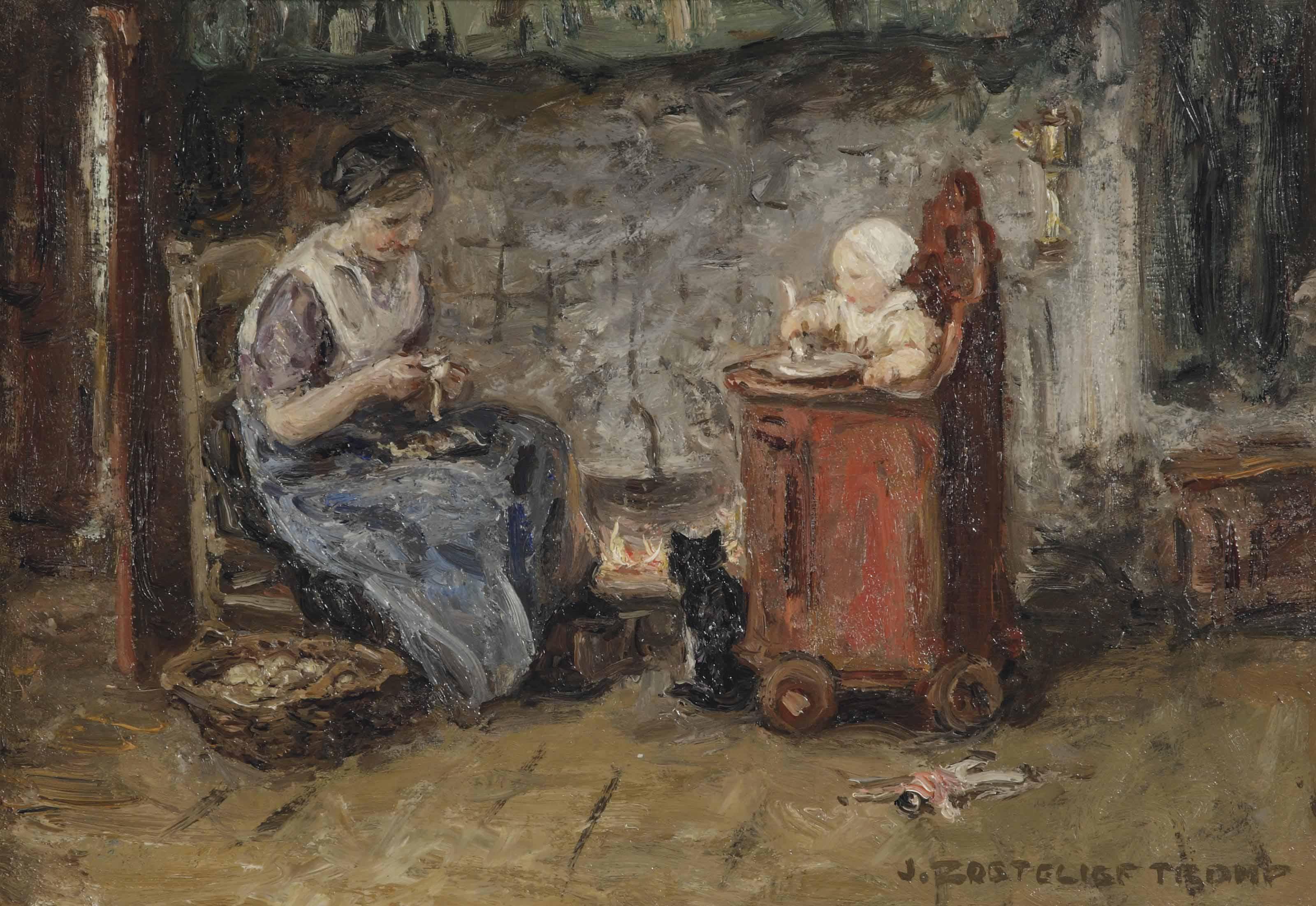 Jan Zoetelief Tromp - By the fire