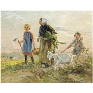 Jan Zoetelief Tromp - Dutch Returning From The Fields