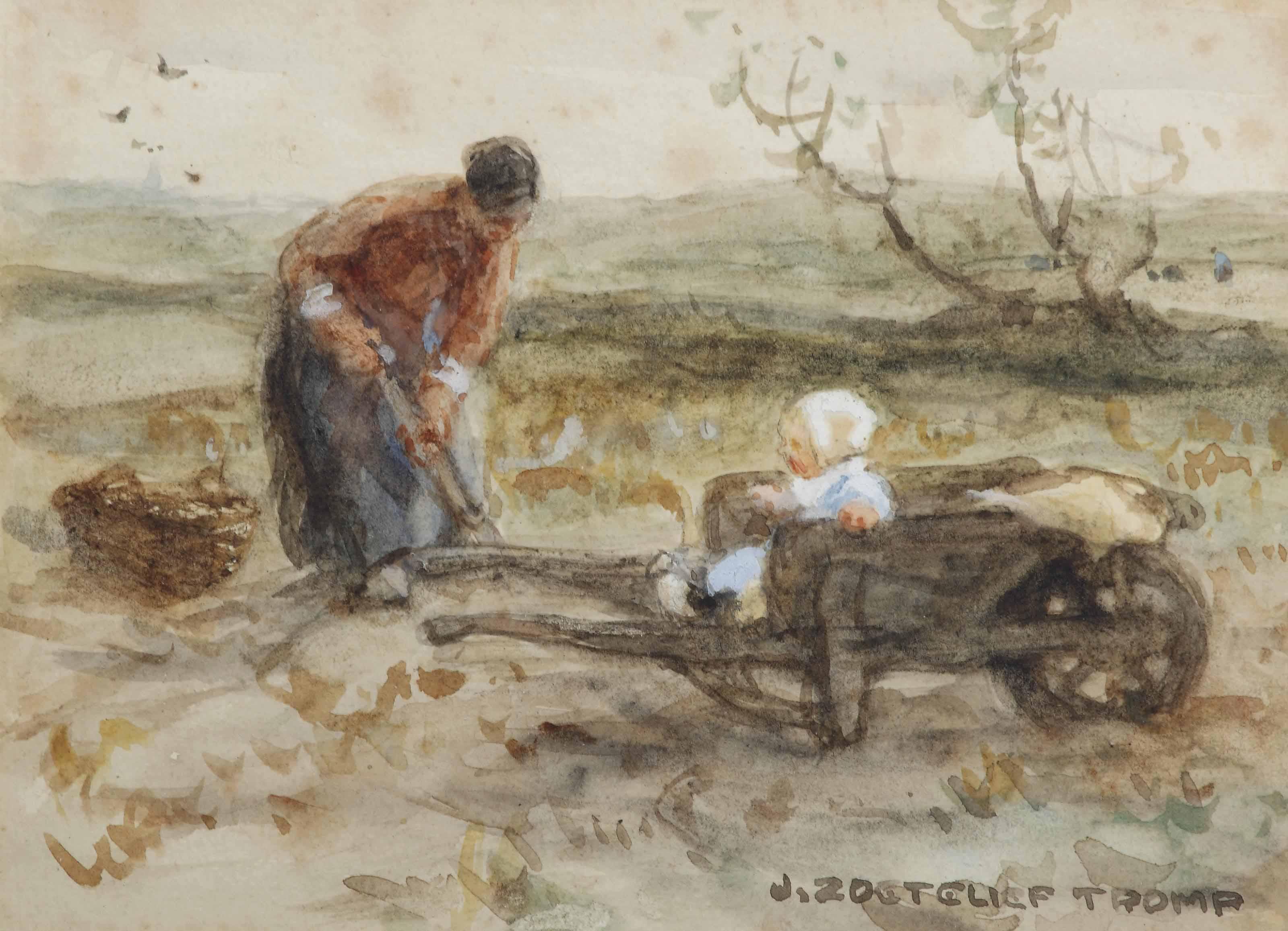 Jan Zoetelief Tromp - In the wheelbarrow