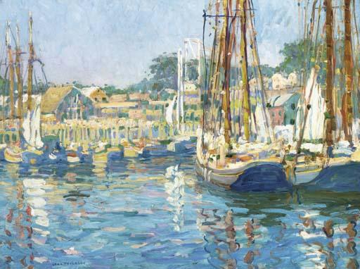 Jane Peterson - Gloucester Harbor--Late Afternoon