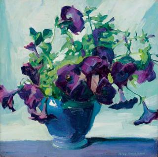 Jane Peterson - Purple Petunias