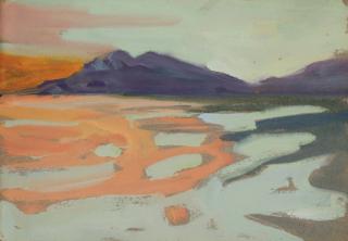 Jane Peterson - Sunset in Alaska from the Princess Alice