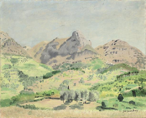 Jane-Simone Bussy - Mediterranean landscape