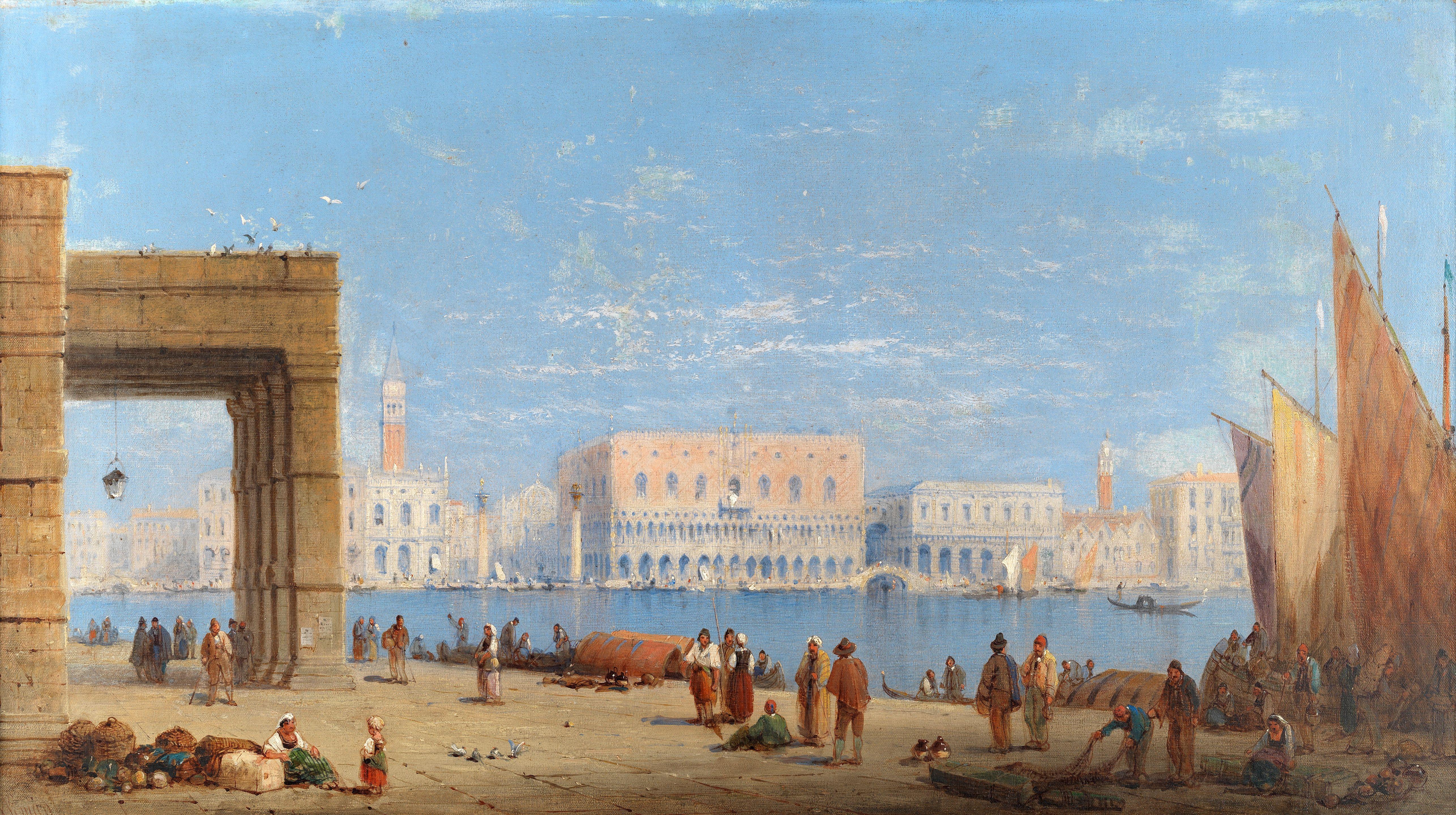 Jane Vivian - St Marks and The Doge\'s Palace from across the water