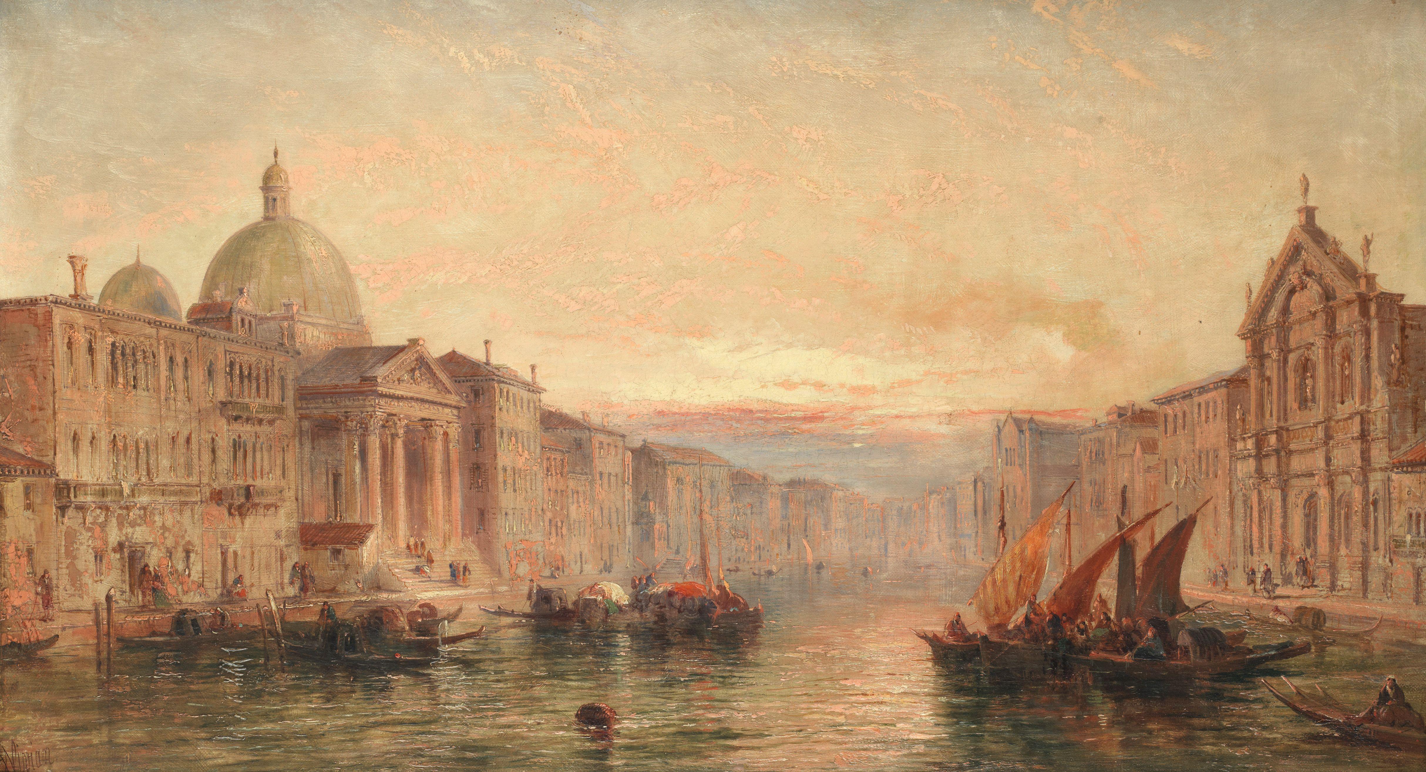 Jane Vivian - Sunset On The Grand Canal, Venice