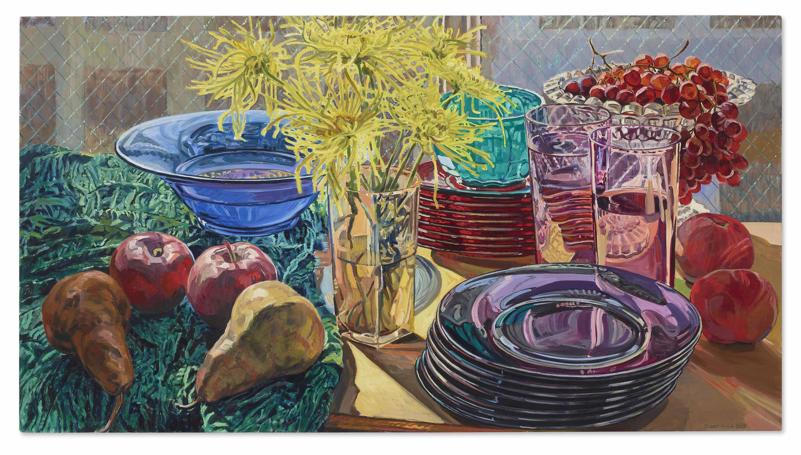 Janet Fish - Fujis and Pears